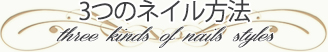 3つのネイル方法