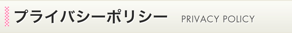 プライバシーポリシー